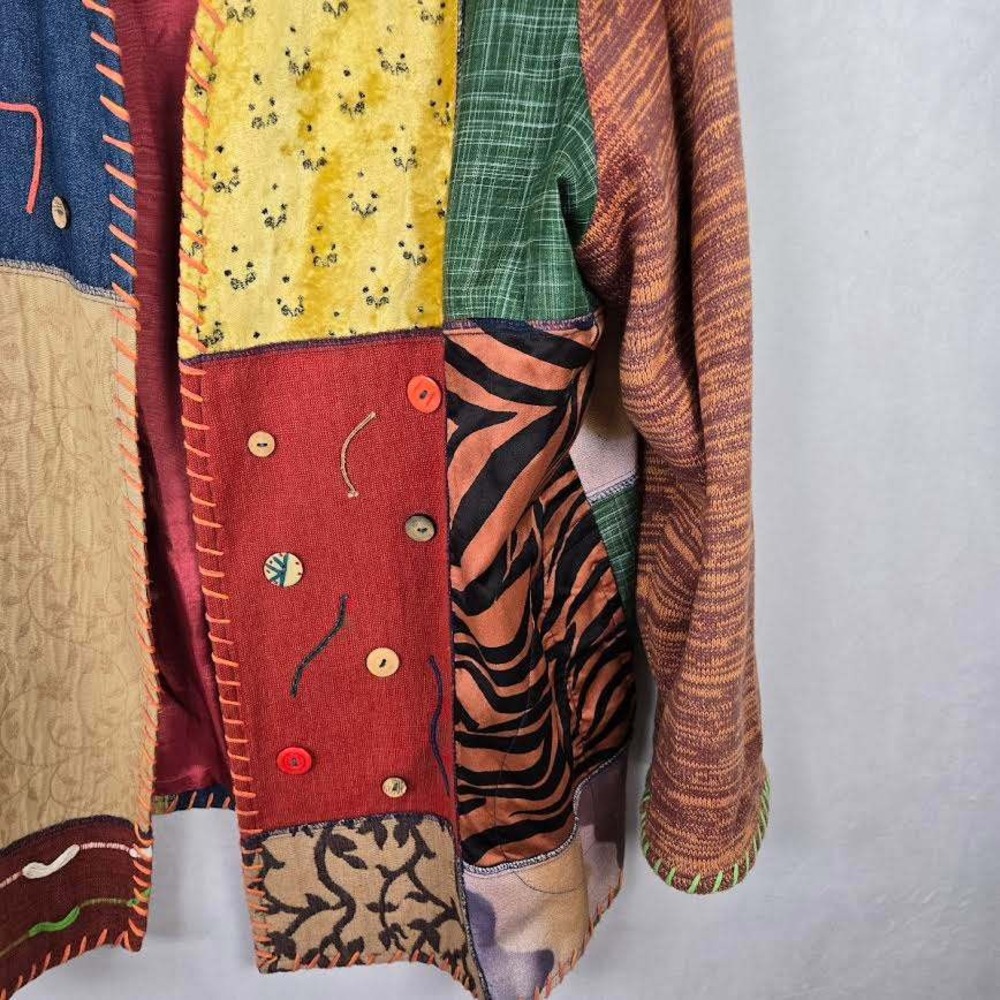 Sharon Anthony Crystal Patchwork Jacket Women's 2… - image 2